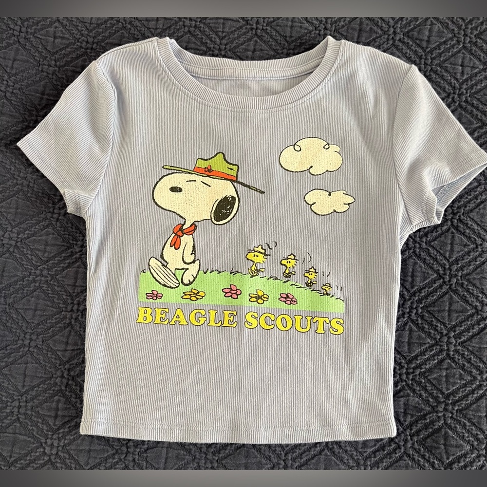 🏕️ Aeropostale Blue Beagle Scouts Tee Sz XS